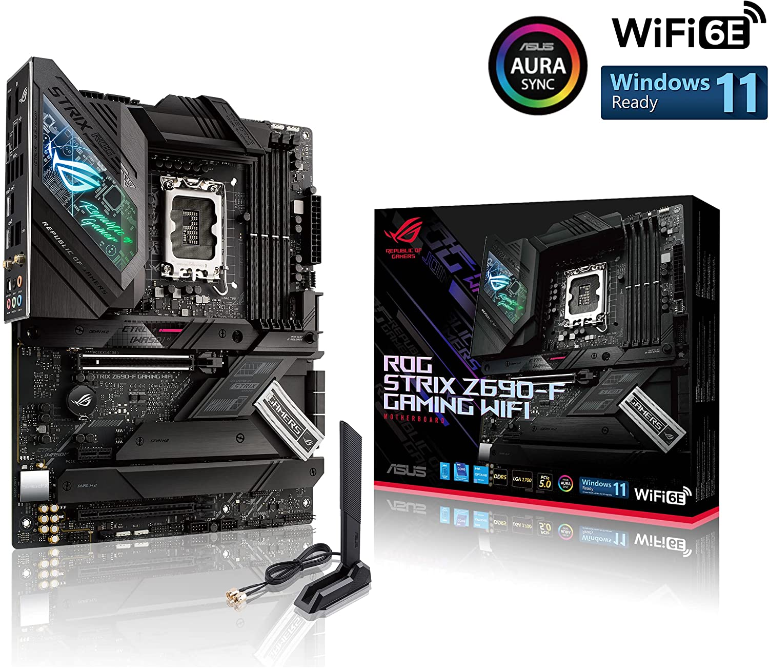Asus ROG STRIX Z690-F GAMING WIFI Motherboard for Intel 12th Gen Processors - LGA1700 Socket