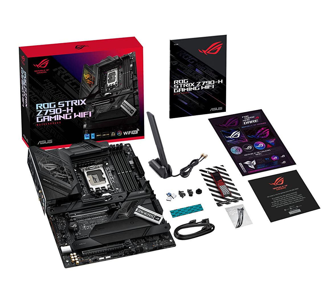 Asus ROG Strix Z790-H Gaming WiFi Motherboard for Intel 12th & 13th Gen Processors - LGA1700 Socket