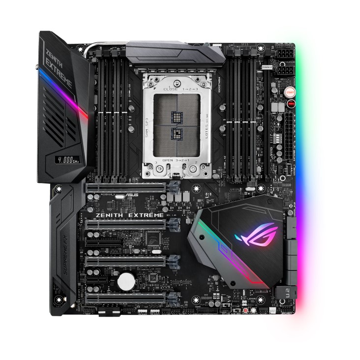 Asus ROG Zenith Extreme AMD X399 EATX Gaming Motherboard for 1st & 2nd Gen AMD Ryzen Threadripper Processors - Socket TR4 - Image 2