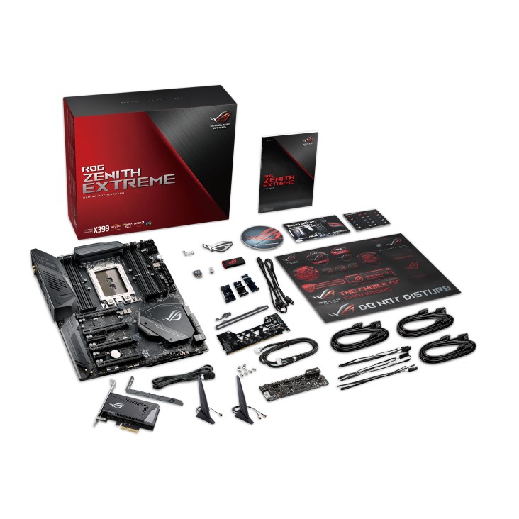Asus ROG Zenith Extreme AMD X399 EATX Gaming Motherboard for 1st & 2nd Gen AMD Ryzen Threadripper Processors - Socket TR4 - Image 5