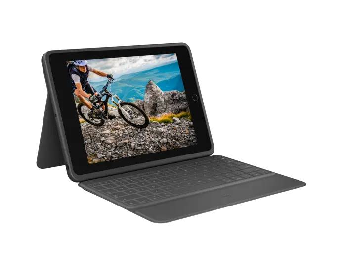 Logitech Rugged Folio Protective Keyboard Case for iPad (7th, 8th and 9th Gen)