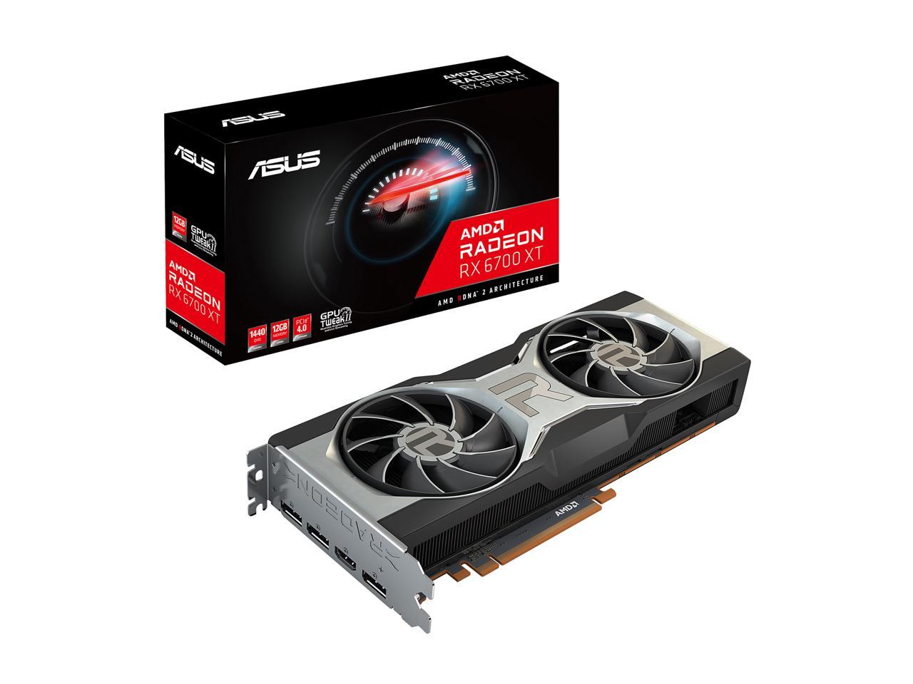 Asus Radeon RX 6700 XT 12GB GDDR6 256-Bit Dual Fan Graphics Card (RX6700XT-12G)