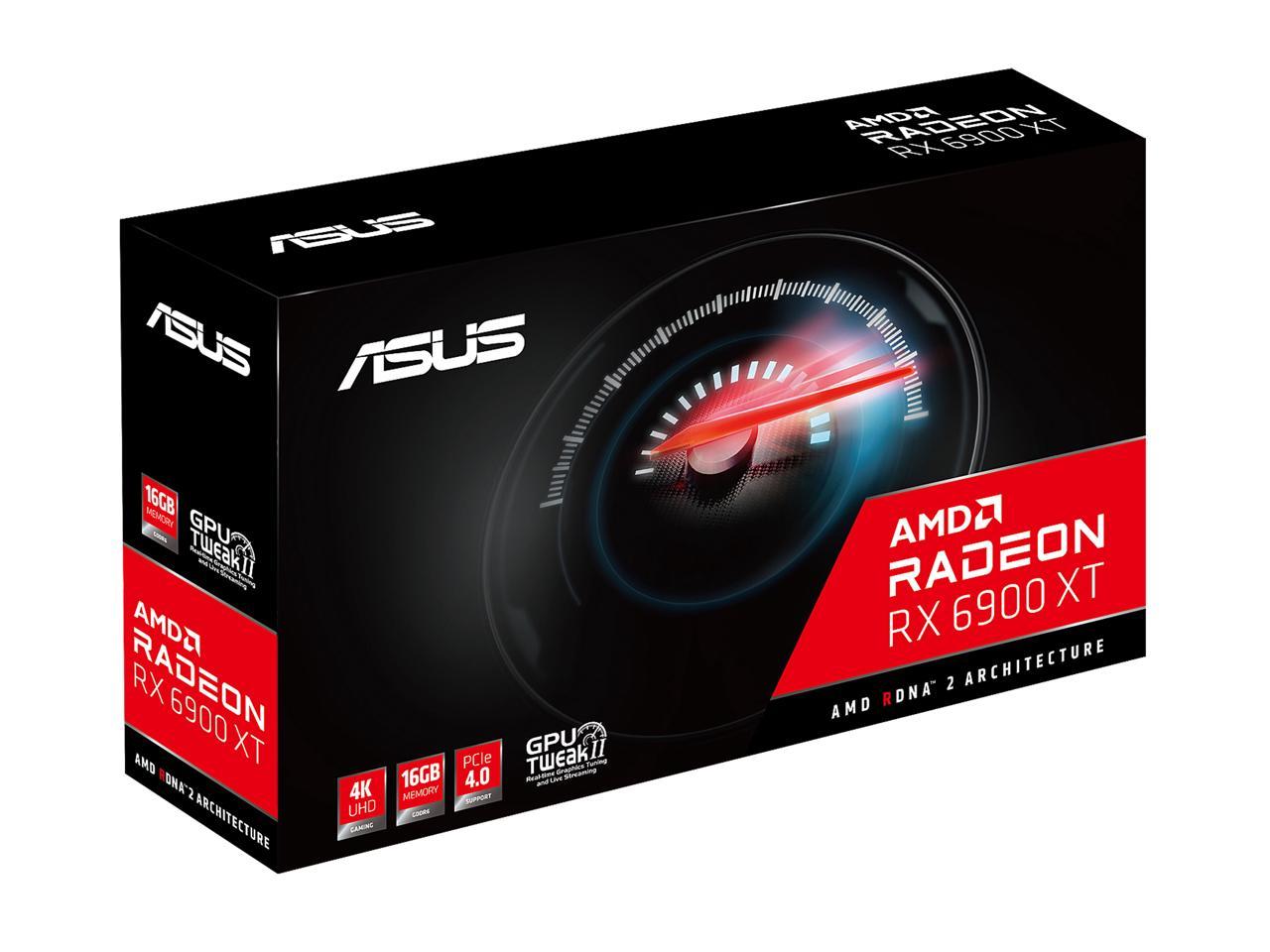 Asus Radeon RX 6900 XT 16GB GDDR6 256-Bit Triple Fan Graphics Card (RX6900XT-16G)