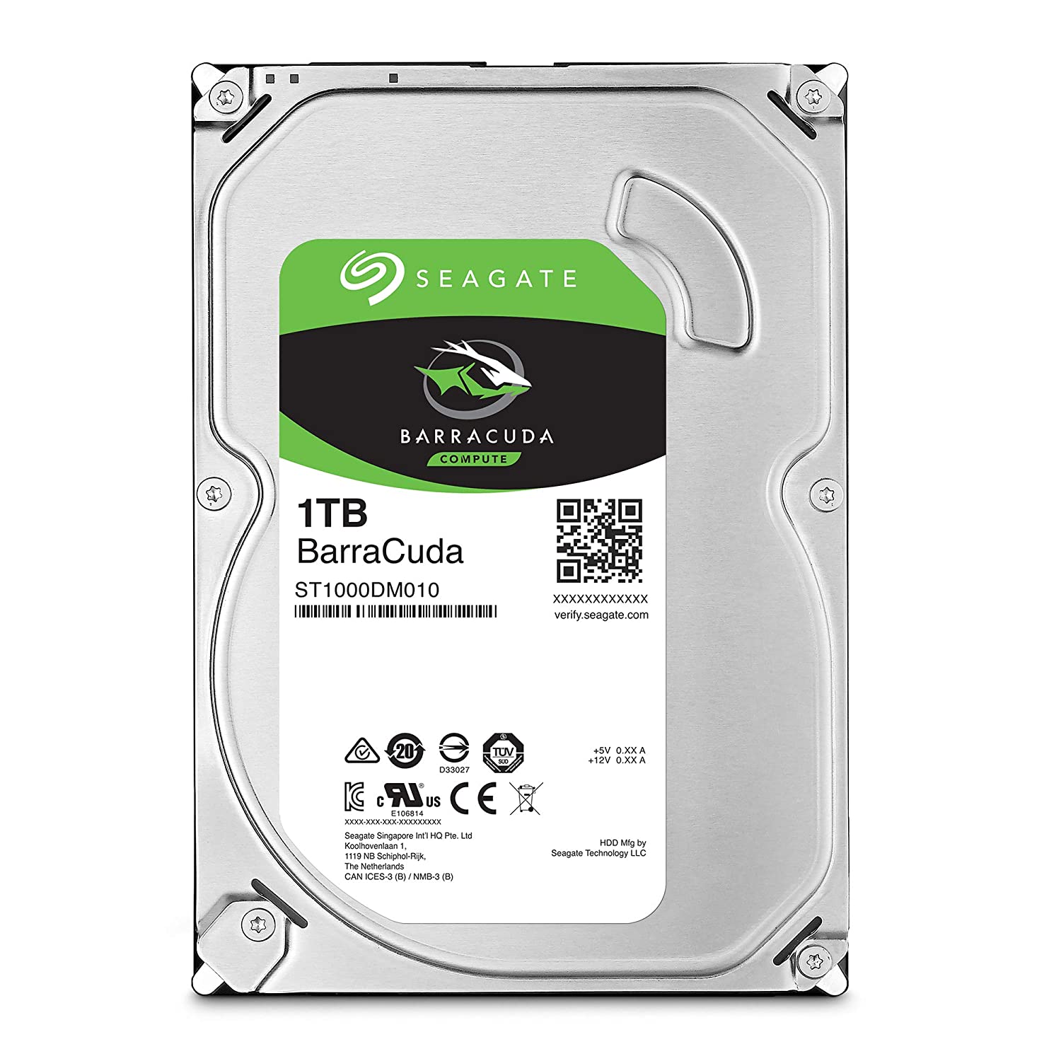 Seagate BarraCuda 1TB Internal Hard Drive for Desktop - 7200 RPM (ST1000DM010)