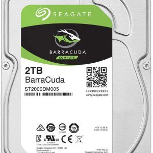 Seagate BarraCuda 2TB Desktop Internal Hard Drive - 5400 RPM (ST2000DM005)