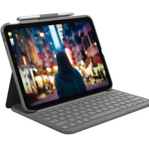 Logitech Slim Folio Keyboard Case for iPad (10th Generation) with Integrated Bluetooth Wireless