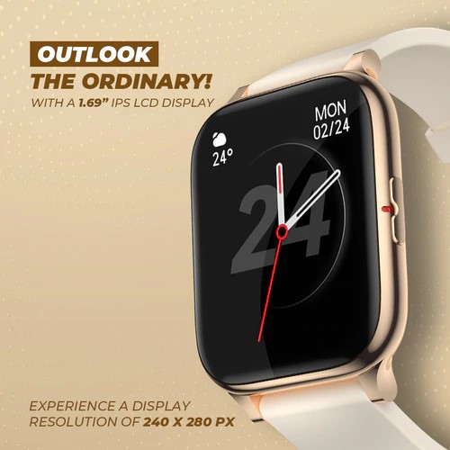 Just Corseca SLINGHSHOT Smartwatch (Rose Gold) with continues Heart tracking, Spo2 and multiple sports mode - Image 2