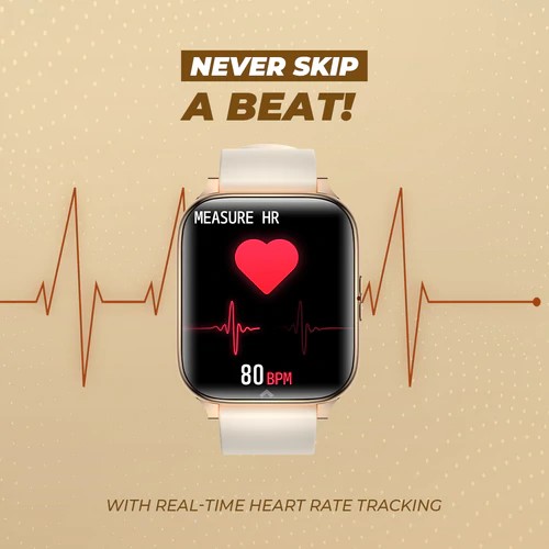 Just Corseca SLINGHSHOT Smartwatch (Rose Gold) with continues Heart tracking, Spo2 and multiple sports mode - Image 3