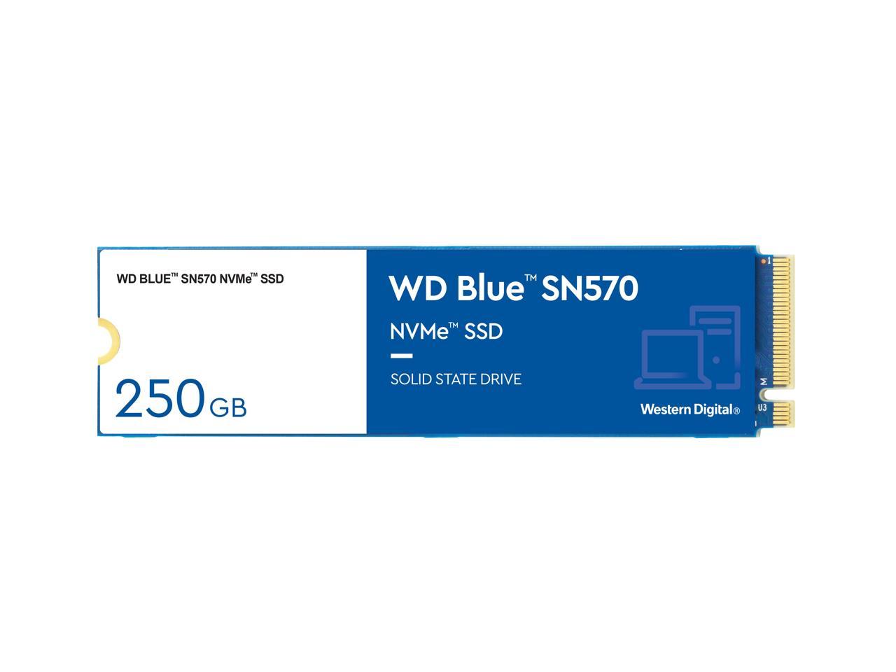 Western Digital WD Blue SN570 NVMe 250GB SSD (WDS250G3B0C) - Upto 3300MB/s, with Free 1 Month Adobe Creative Cloud Subscription, 5 Yr Warranty, PCIe Gen 3 NVMe M.2 (2280) - Image 2