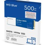 Western Digital WD Blue SN570 NVMe 500GB SSD (WDS500G3B0C) - Upto 3500MB/s, with Free 1 Month Adobe Creative Cloud Subscription, 5 Yr Warranty, PCIe Gen 3 NVMe M.2 (2280)