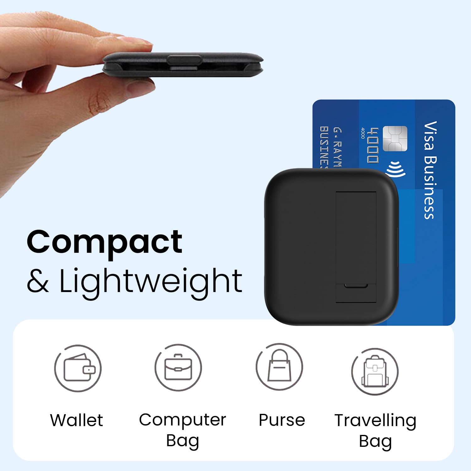 Portronics Snapcase 60W Multifunctional Fast Charging Data Cable Kit, Conversion Set USB A and Type C to Male Micro/Type C/Lightning, Data Transfer, Sim Storage, Sim Eject Pin, Pocket Mirror, Phone Holder - Image 5