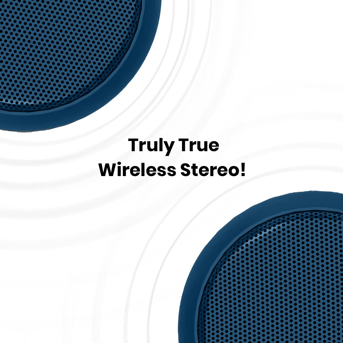 Portronics SoundDrum-1 10W TWS Portable Bluetooth 5.3 Speaker with Powerful Bass/ Inbuilt-FM/ Type C Charging Cable Included (Blue) - Image 3