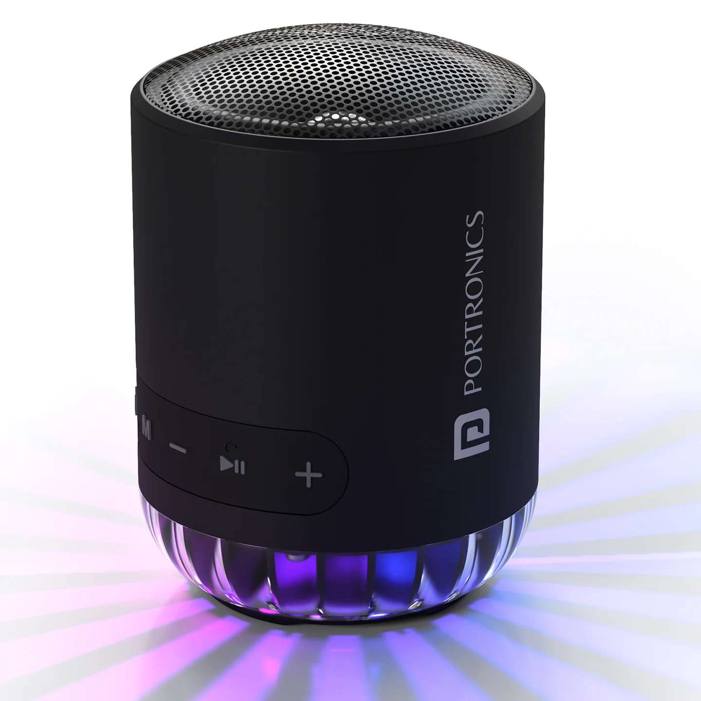 Portronics Soundpot Pro Speaker with RGB LED Lights Upto 5 Hours Playtime/ Immersive Sound/ Type C Fast Charging/ Bluetooth 5.3 technology