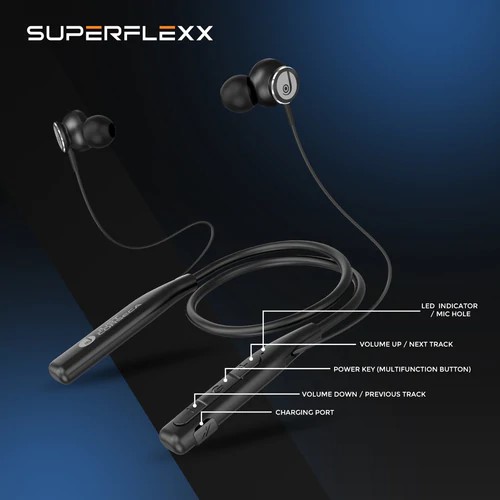Just Corseca Superflex Stereo HD Neckband with upto 10 hours of Playtime - Image 4