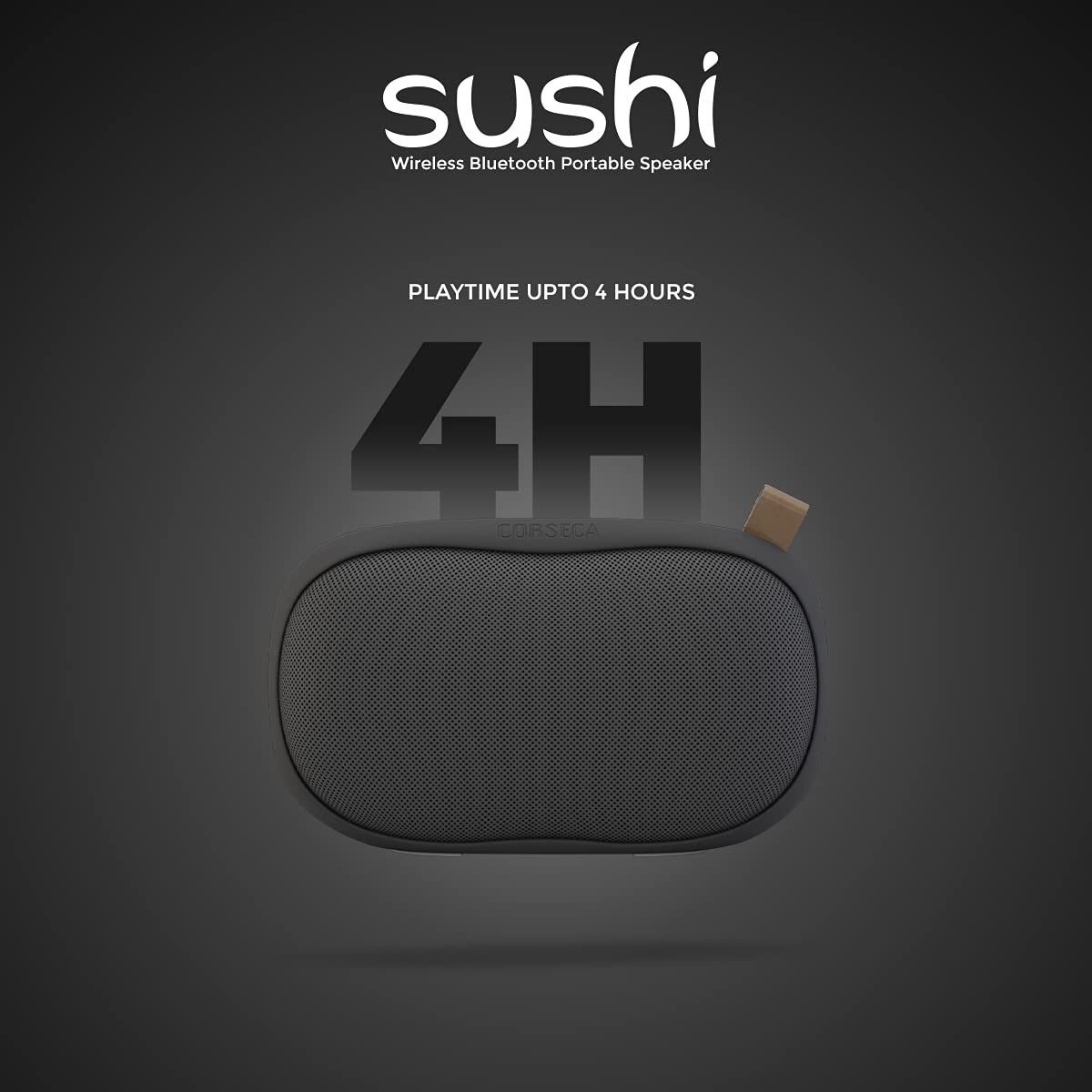 Just Corseca Sushi (Black) Wireless Bluetooth Portable Speaker - Image 2