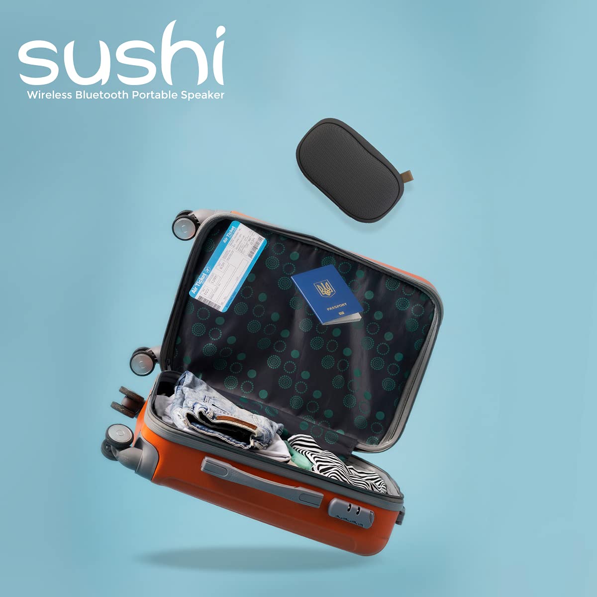 Just Corseca Sushi (Black) Wireless Bluetooth Portable Speaker - Image 5