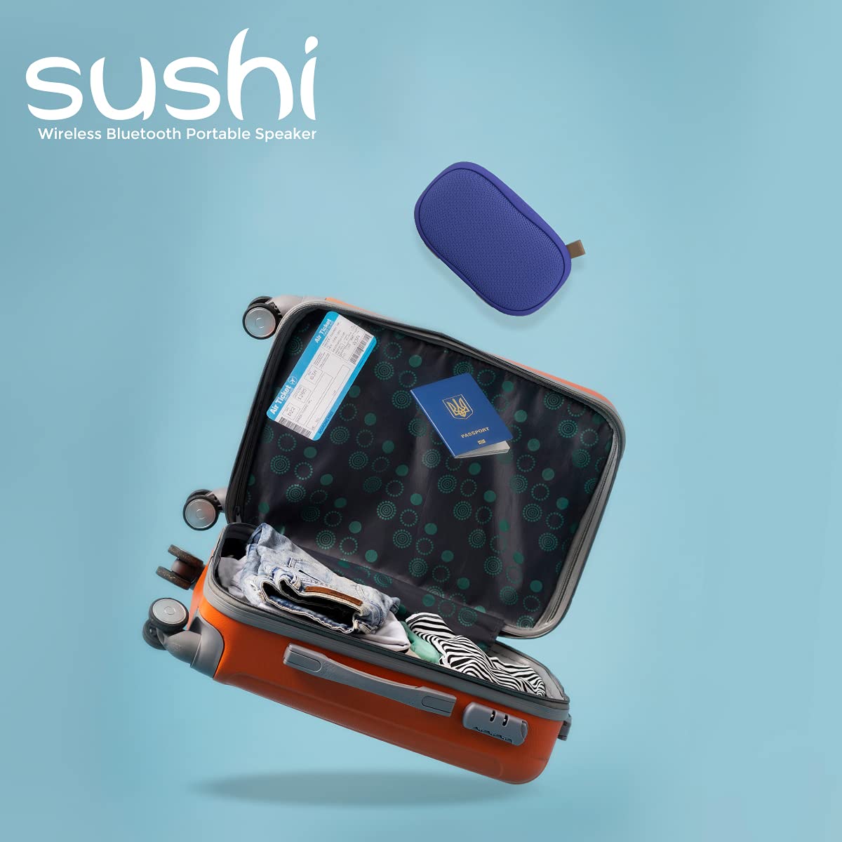 Just Corseca Sushi (Blue) Wireless Bluetooth Portable Speaker - Image 5