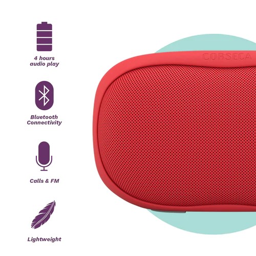 Just Corseca Sushi (Red) Wireless Bluetooth Portable Speaker - Image 2