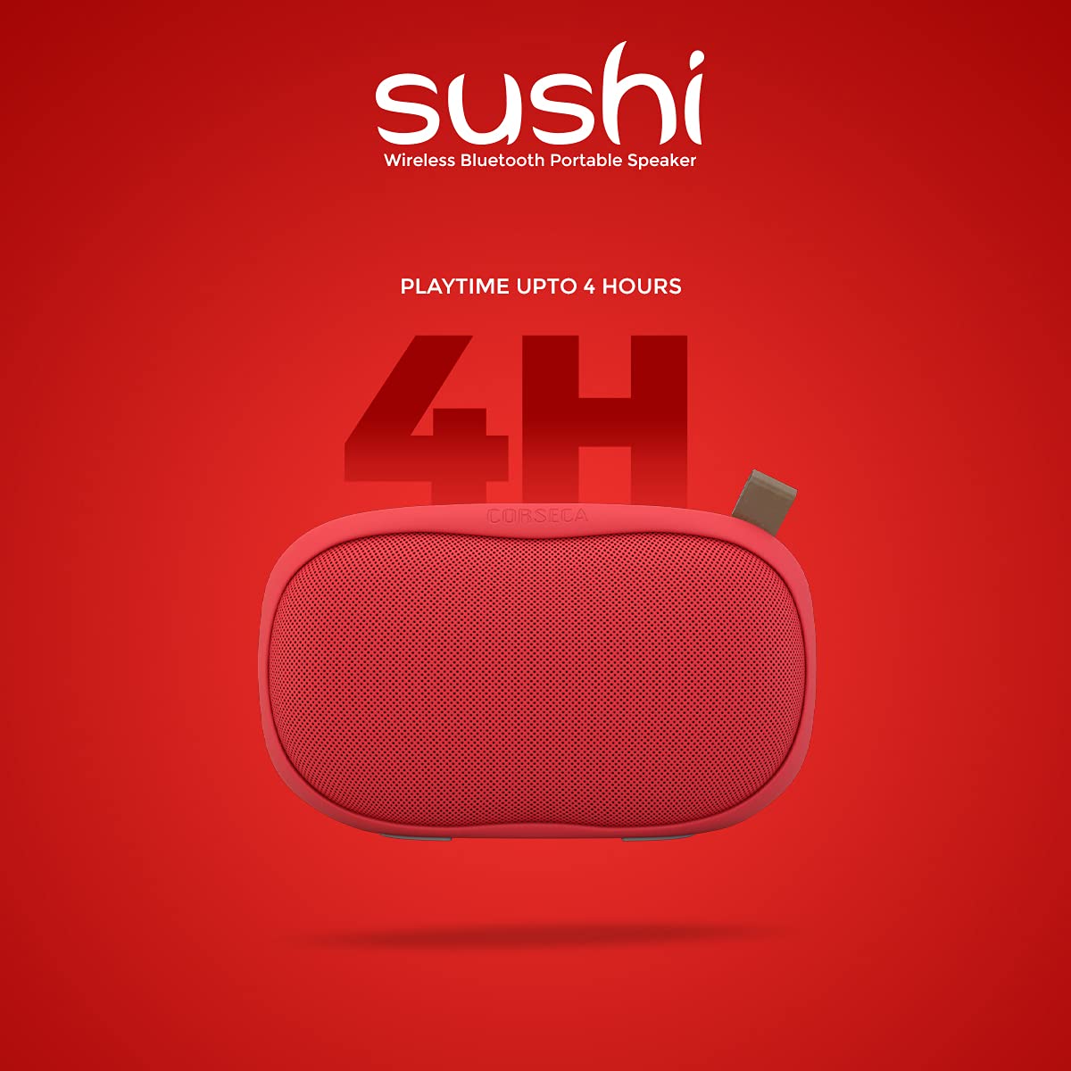 Just Corseca Sushi (Red) Wireless Bluetooth Portable Speaker - Image 3