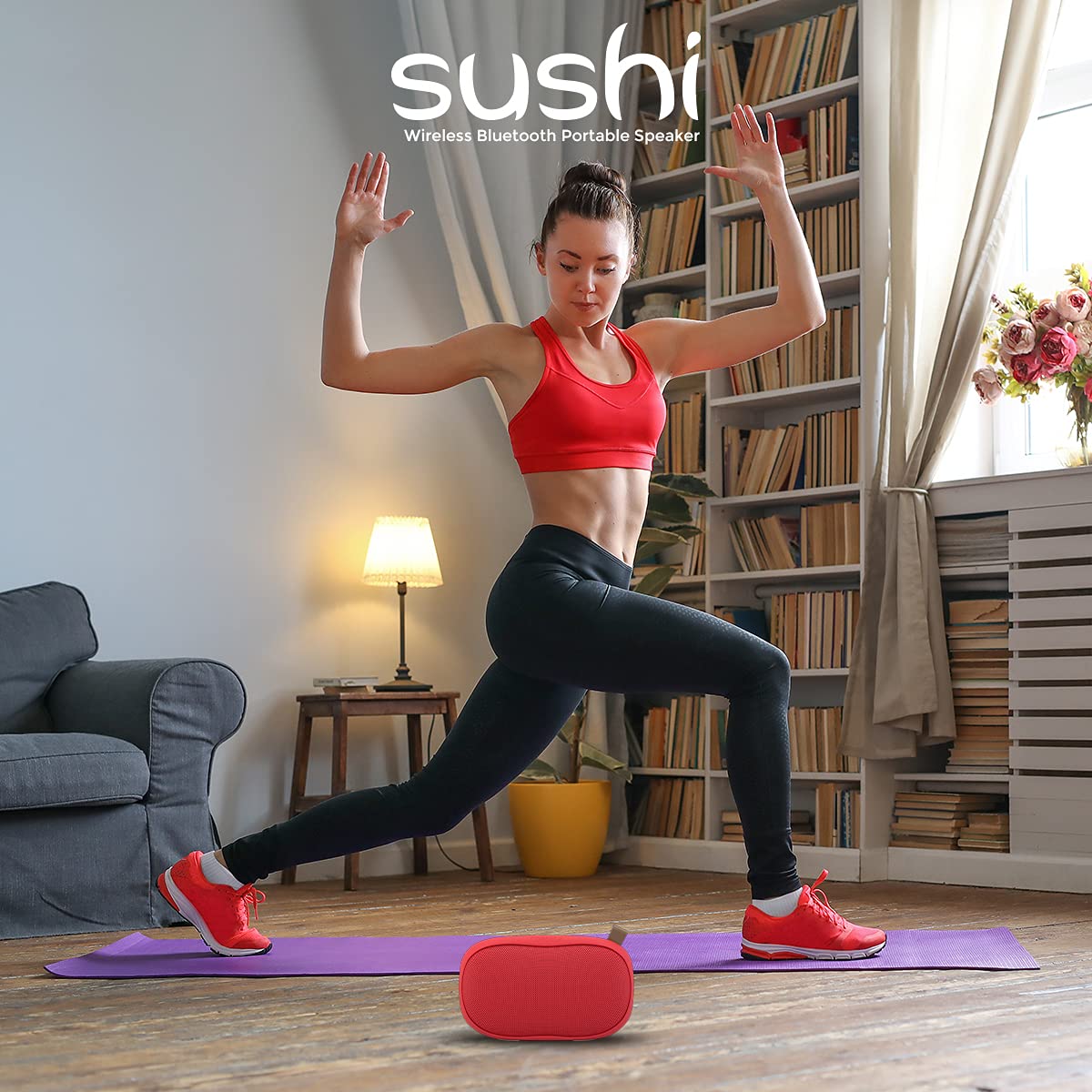 Just Corseca Sushi (Red) Wireless Bluetooth Portable Speaker - Image 4