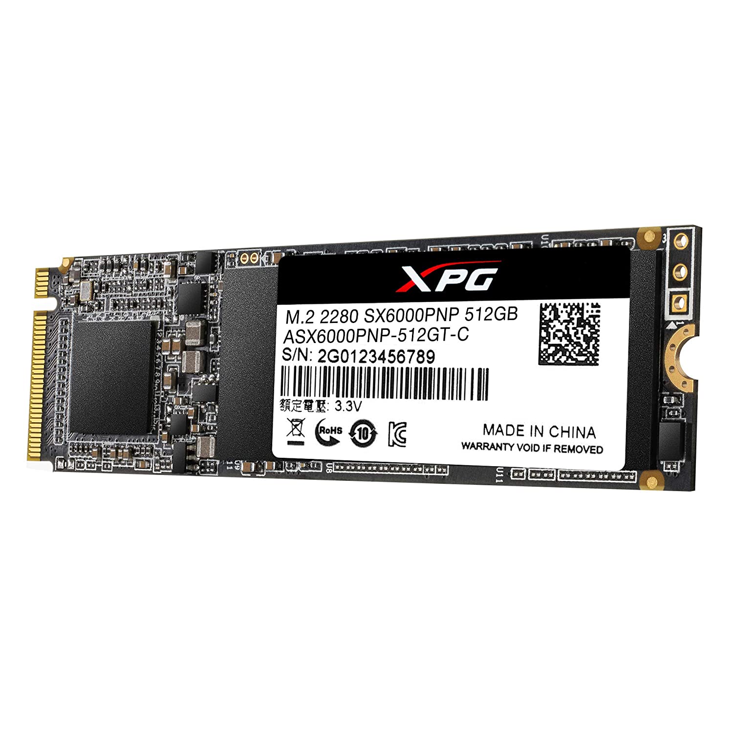 Adata XPG SX6000 Pro 512GB PCIe Gen3x4 M.2 2280 SSD - Image 4