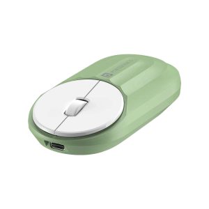 Portronics Toad 6 Rechargeable Bluetooth Mouse with 2.4 GHz Receiver & Silent Clicking Wireless Optical Mouse - Green