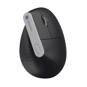 Portronics Toad Ergo Vertical Advanced Wireless Ergonomic Mouse 2.4Ghz, 6D Button/ Wrist Support/ Adjustable DPI Upto 1200/ Supports Hand Posture (Black)