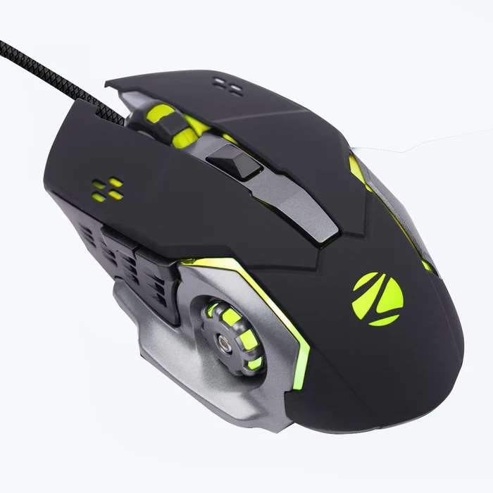 Zebronics Zeb Transformer M2 Premium Gaming Mouse - Multi Color LED lights, Compact and Ergonomic Design, Works on most surfaces, High Quality button, High Precision