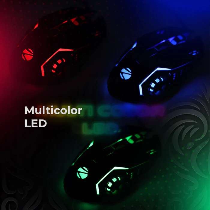 Zebronics Zeb Transformer M2 Premium Gaming Mouse - Multi Color LED lights, Compact and Ergonomic Design, Works on most surfaces, High Quality button, High Precision - Image 4
