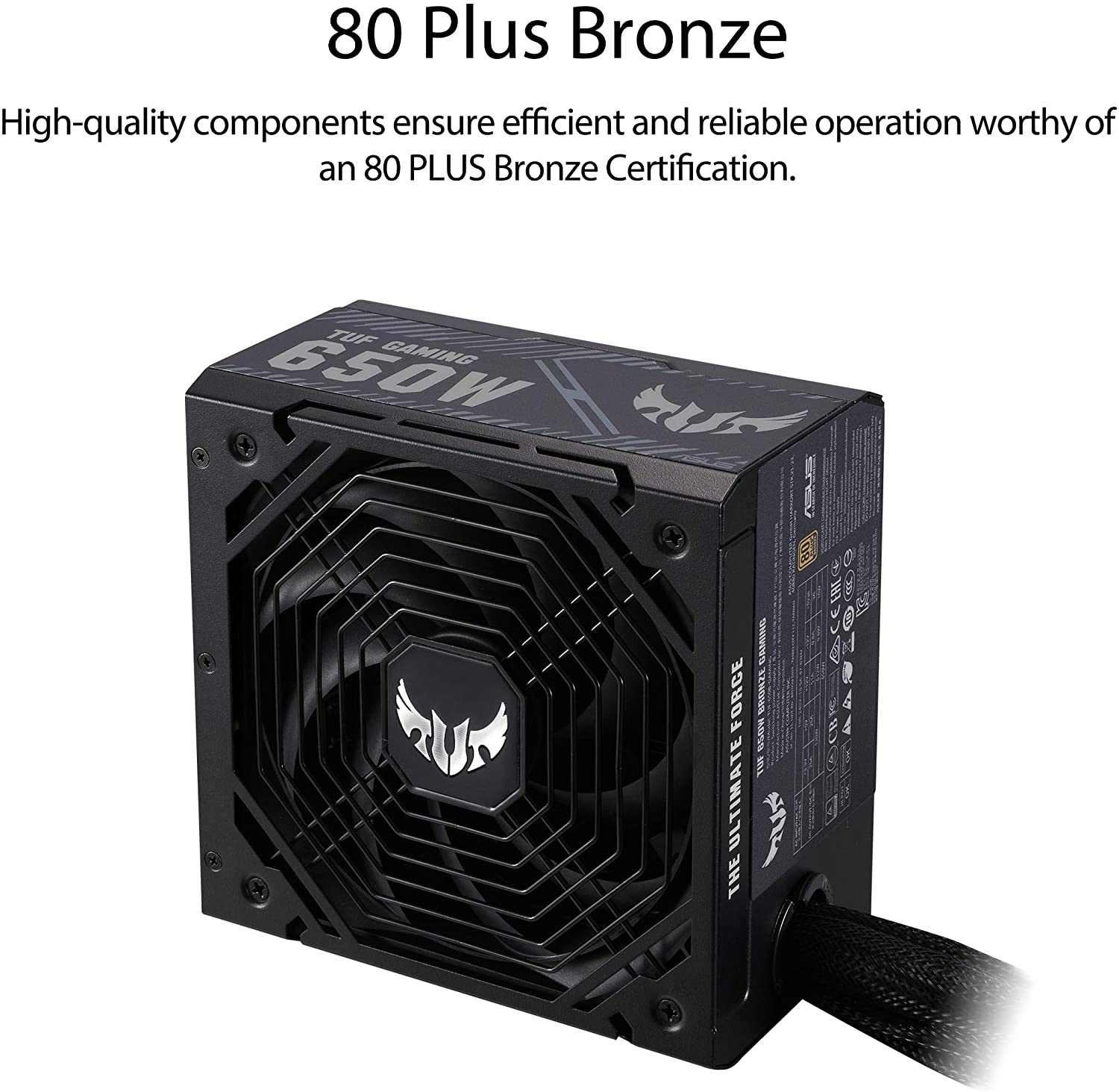 Asus TUF Gaming 650W 80-Plus Bronze PSU (TUF-GAMING-650B) - Image 3
