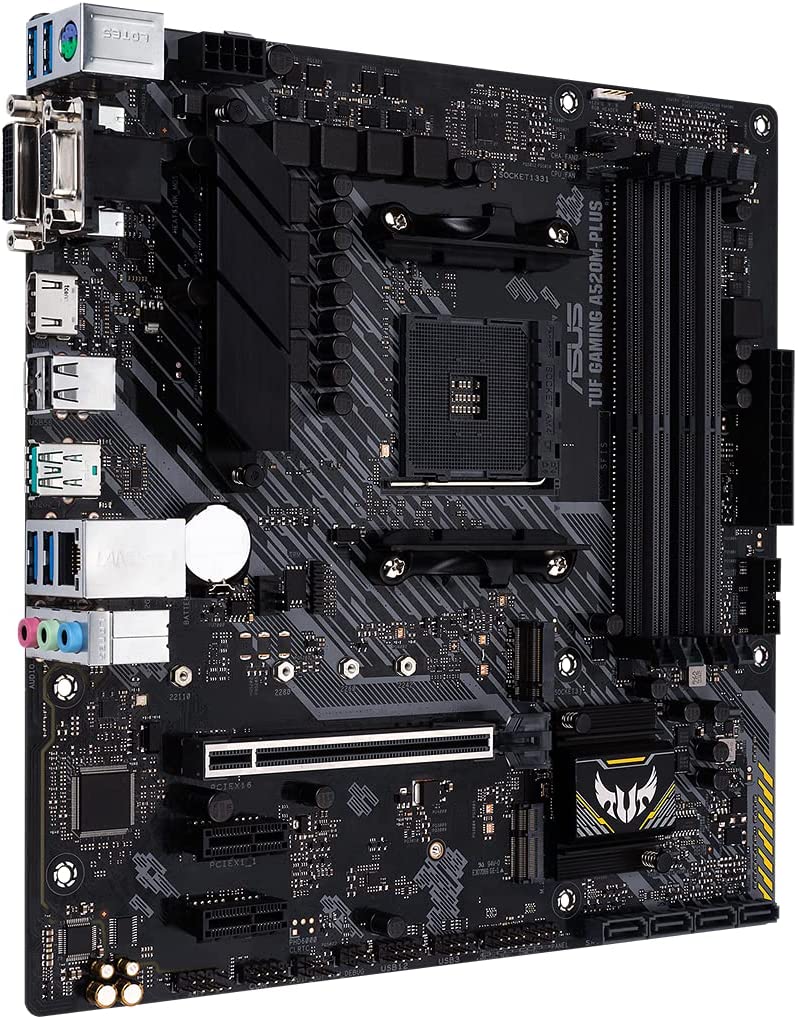 Asus TUF GAMING A520M-PLUS Motherboard For AMD Ryzen 5000/ 5000 G/ 4000 G/ 3000 Series Processors - AM4 Socket - Image 3