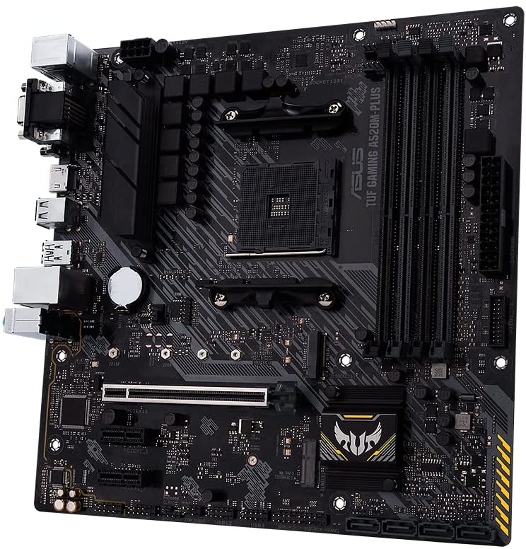 Asus TUF GAMING A520M-PLUS Motherboard For AMD Ryzen 5000/ 5000 G/ 4000 G/ 3000 Series Processors - AM4 Socket - Image 4
