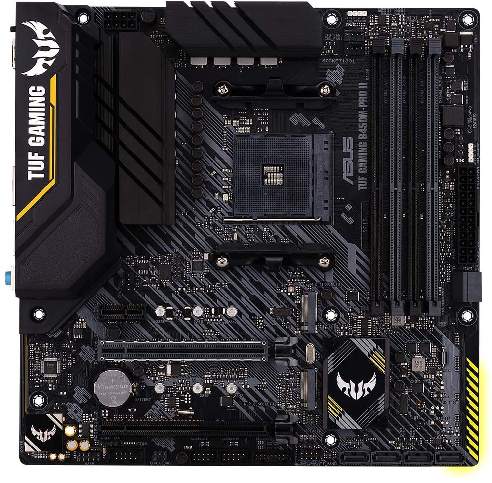 Asus TUF GAMING B450M-PRO II Motherboard For AMD 5000/ 5000 G/ 4000 G/ 3rd/2nd/1st Gen Ryzen Series Processors - AM4 Socket - Image 2