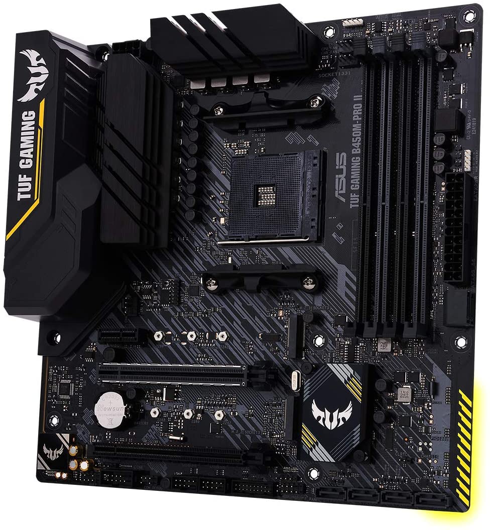 Asus TUF GAMING B450M-PRO II Motherboard For AMD 5000/ 5000 G/ 4000 G/ 3rd/2nd/1st Gen Ryzen Series Processors - AM4 Socket - Image 4