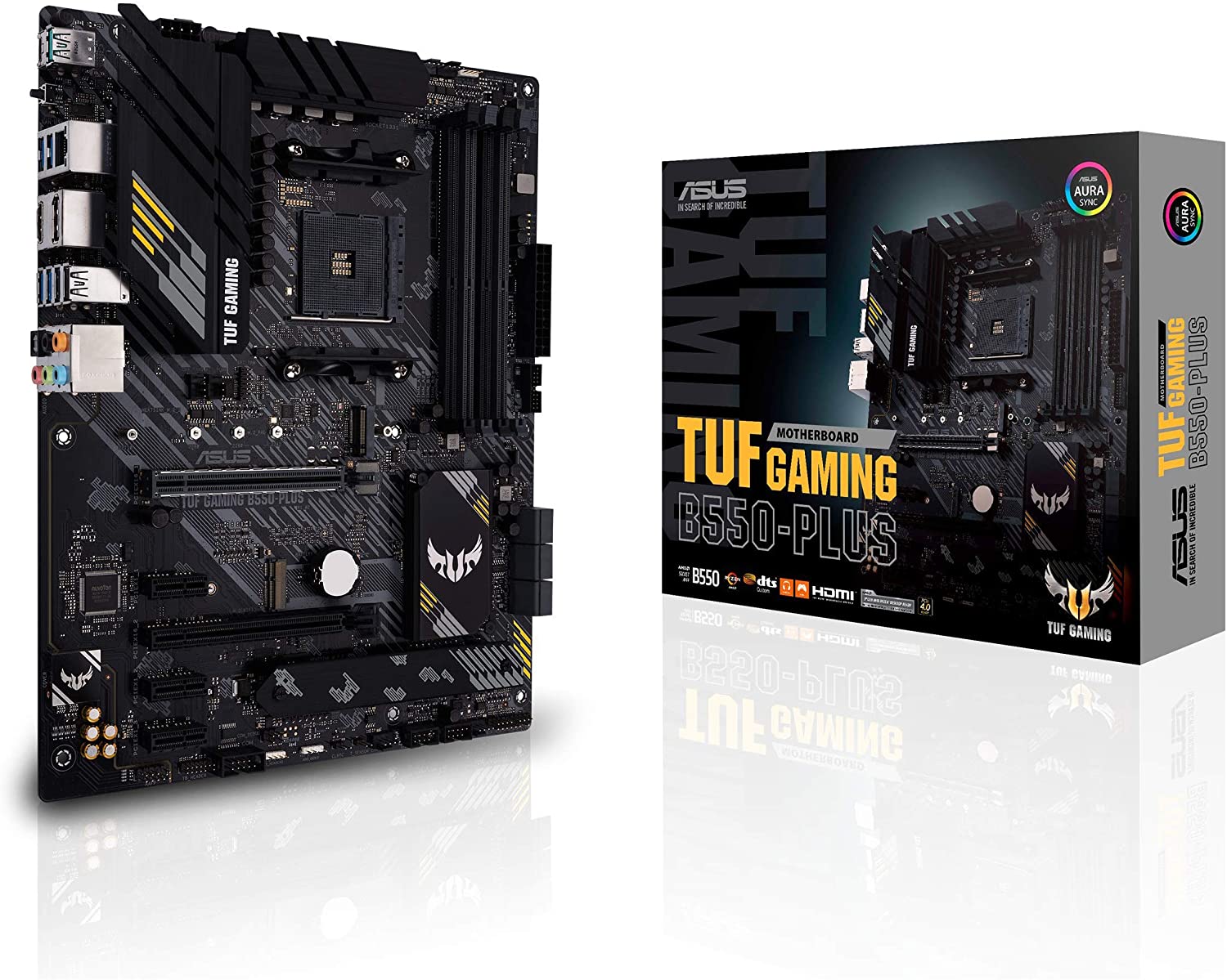 Asus TUF GAMING B550-PLUS Motherboard for AMD Ryzen 5000/ 4000 G/ 3rd/2nd/1st Gen Series Processors - AM4 Socket