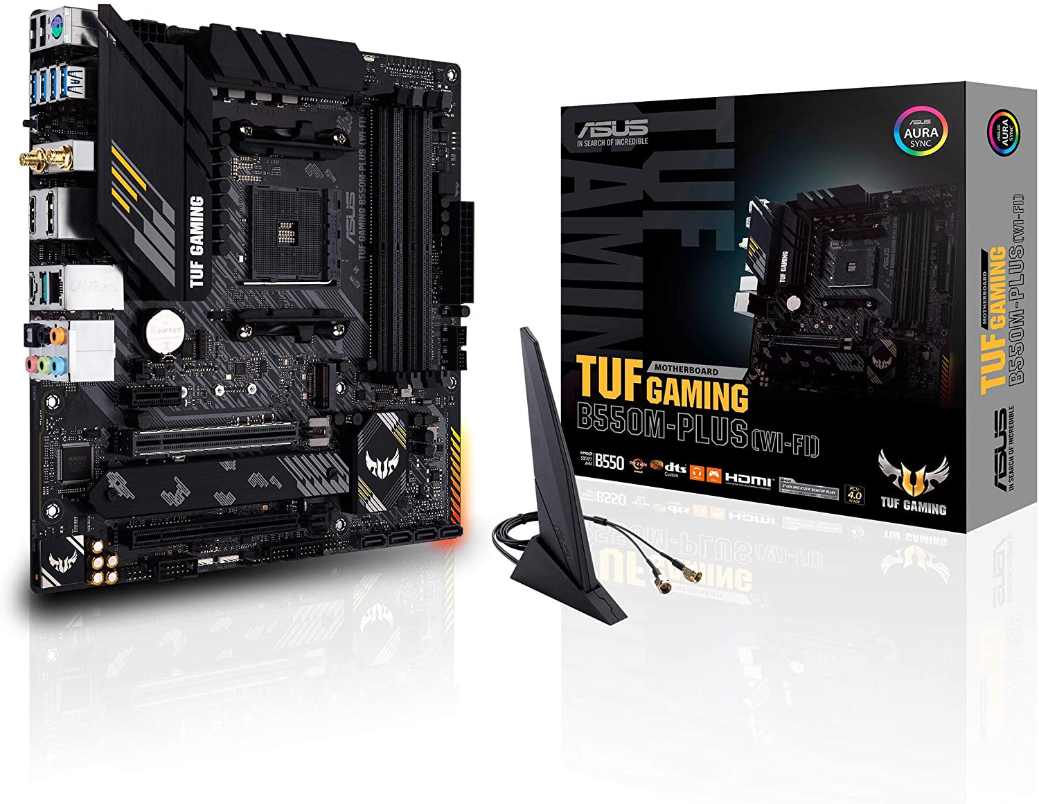 Asus TUF GAMING B550M-PLUS (WI-FI) Motherboard For AMD 3rd Gen Ryzen Processors - AM4 Socket