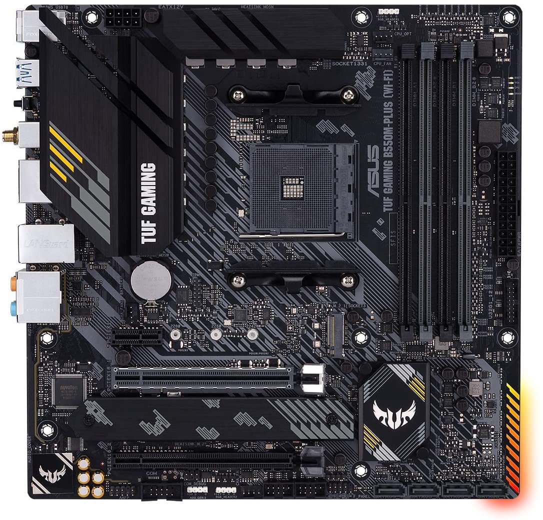 Asus TUF GAMING B550M-PLUS (WI-FI) Motherboard For AMD 3rd Gen Ryzen Processors - AM4 Socket - Image 2