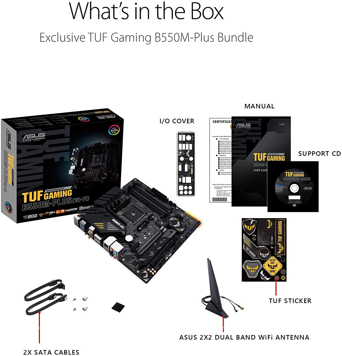 Asus TUF GAMING B550M-PLUS (WI-FI) Motherboard For AMD 3rd Gen Ryzen Processors - AM4 Socket - Image 5