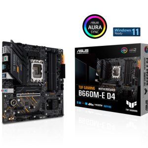Asus TUF GAMING B660M-E D4 Motherboard for Intel 12th Gen Processors - LGA1700 Socket