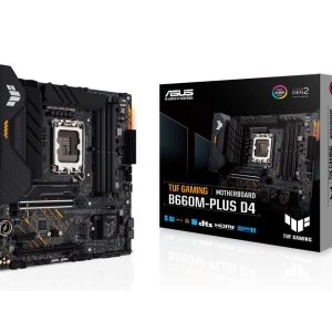 Asus TUF GAMING B660M-PLUS D4 Motherboard for Intel 12th Gen Processors - LGA1700 Socket