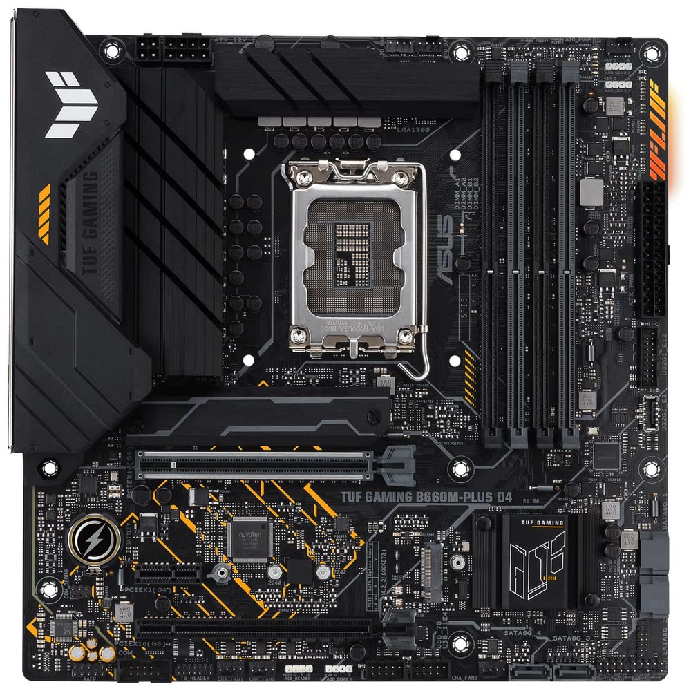 Asus TUF GAMING B660M-PLUS D4 Motherboard for Intel 12th Gen Processors - LGA1700 Socket - Image 2