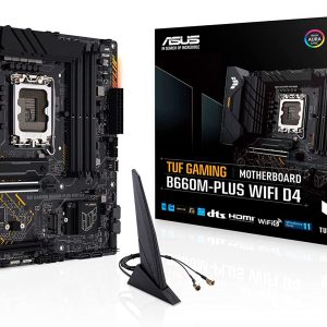 Asus TUF GAMING B660M-PLUS WIFI D4 Motherboard for Intel 12th Gen Processors - LGA1700 Socket
