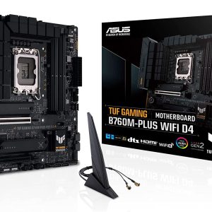 Asus TUF GAMING B760M-PLUS WIFI D4 Motherboard for Intel 12th & 13th Gen Processors - LGA1700 Socket