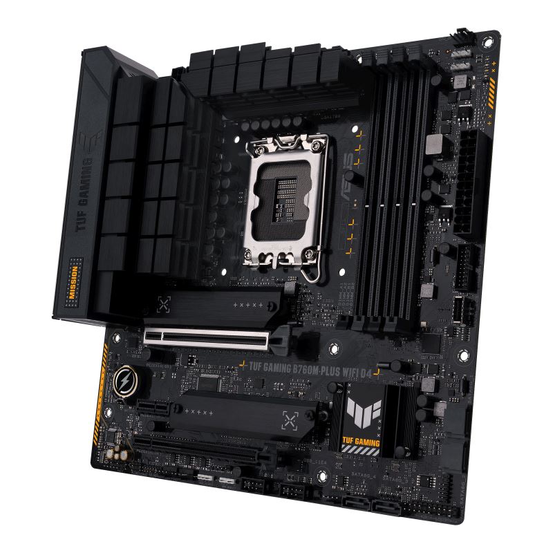 Asus TUF GAMING B760M-PLUS WIFI D4 Motherboard for Intel 12th & 13th Gen Processors - LGA1700 Socket - Image 4