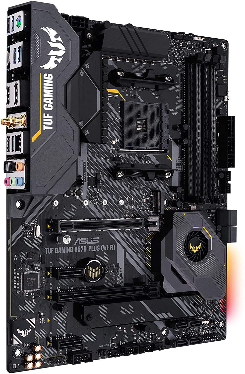 Asus TUF GAMING X570-PLUS (WI-FI) ATX Gaming Motherboard for AMD 2nd/ 1st Gen Ryzen Processors - AM4 Socket - Image 3