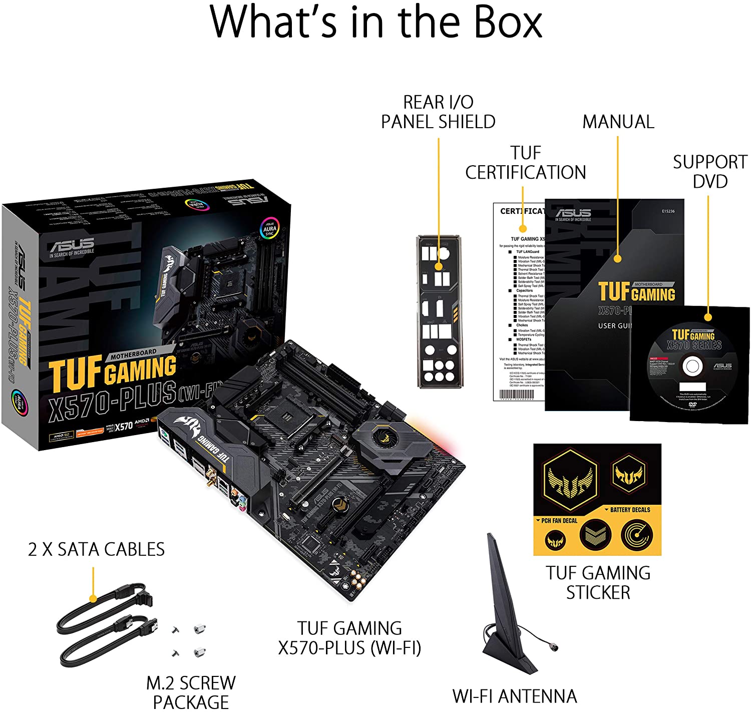 Asus TUF GAMING X570-PLUS (WI-FI) ATX Gaming Motherboard for AMD 2nd/ 1st Gen Ryzen Processors - AM4 Socket - Image 4