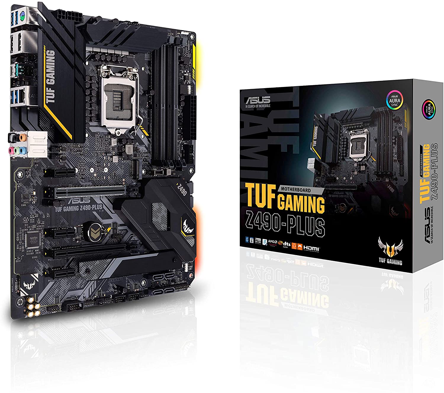 Asus TUF GAMING Z490 PLUS Gaming Motherboard for Intel 10th Gen Processors - LGA1200 Socket