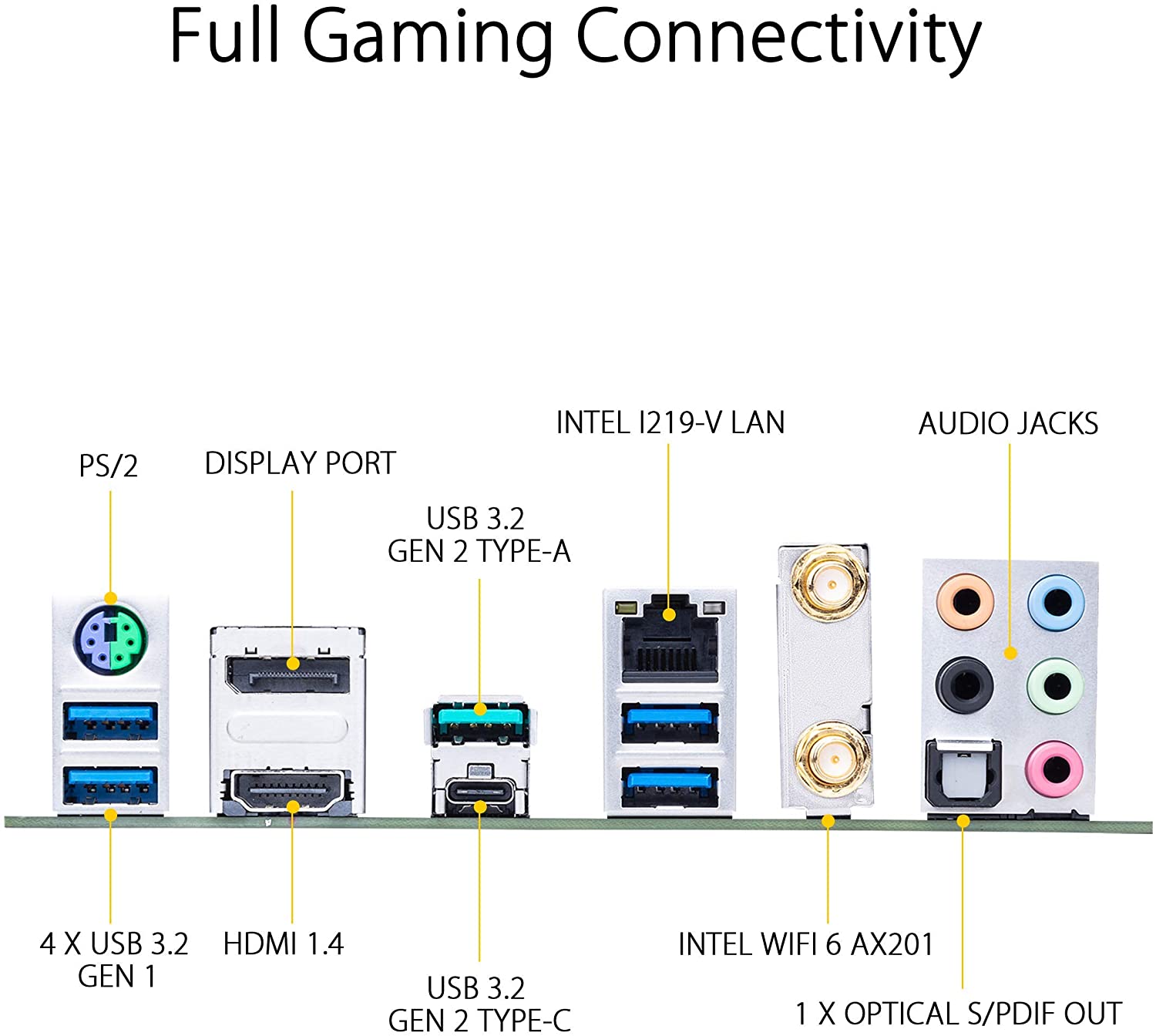 Asus TUF GAMING Z490-PLUS (WI-FI) Motherboard for Intel 10th Gen Processors - LGA1200 Socket - Image 4