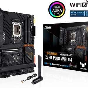 Asus TUF GAMING Z690-PLUS WIFI D4 Motherboard for Intel 12th Gen Processors - LGA1700 Socket