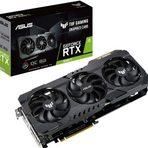Asus TUF Gaming GeForce RTX 3060 Ti OC Edition 8GB GDDR6 256-Bit Triple Fan Graphics Card (TUF-RTX3060TI-O8G-GAMING)